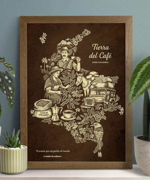 Mapa Tierra del Café ⋆ Lienzo